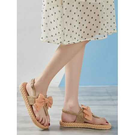 

Women s Slingback Flip Flops Basics Plain Slipper Strap Casual Beach Thong sandals Pink EUR38(7.5)