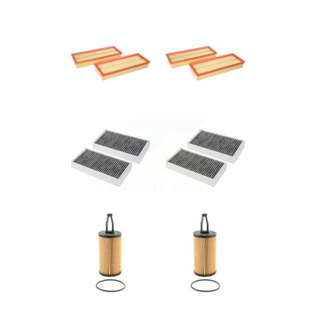 PUR 2x Air + 2x Cabin + 2x Engine Cartridge Oil Filter (6 Total) Kit for Car 2013 Mercedes-Benz R350 3.5L KFM-101182