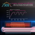 thumbnail image 2 of Hair Straightening Brush, Heated Hair Straightener Brush Comb with Auto Temperature Lock 3 Heat Levels Anti Scald, 30S Fast Ceramic Heating Straightening Brush for Home, Travel and Salon (S10B)., 2 of 5