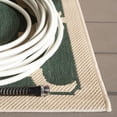 thumbnail image 6 of SAFAVIEH Courtyard Estelle Geometric Indoor/Outdoor Area Rug, Dark Green/Beige, 8' x 11', 6 of 16