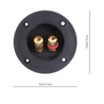 thumbnail image 2 of SHISUYAN 2pcs Car Stereo Speaker Box Terminal Binding Post Round Spring Cup Connectors Subwoofer Plugs (Black), 2 of 8