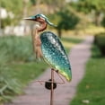 thumbnail image 5 of Teresa's Collections 41'' Heron Solar Garden Lights, Outdoor Metal Solar Garden Stake Lights for Patio Yard Decor, Garden Decor Gifts for Mom Grandma, 5 of 12