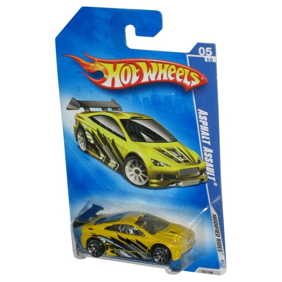 Hot Wheels Modified Rides '09 5/10 Yellow Asphalt Assault Car 161/190