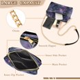 thumbnail image 3 of FORMRS Women Crossbody Purse with Chain Strap Vegan Leather Shoulder Handbag, Purple Sky Pattern, 3 of 7