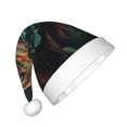 thumbnail image 2 of Fuzoiu Realistic Colorful Chameleon Print Santa Hat Christmas Hat for kids,Santa Hats with Pompom, Unisex Xmas Holiday Hat for Christmas New Year Festive Party Supplies, 2 of 6