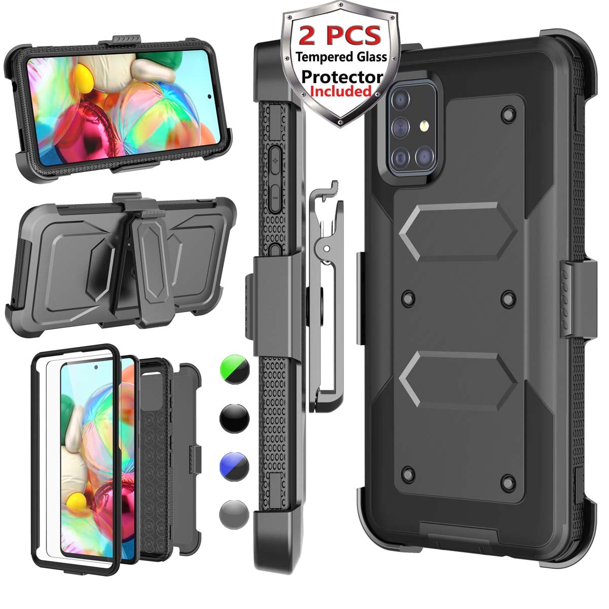 Heavy Duty Rugged Holster Case with Belt Clip for Kuwait Ubuy