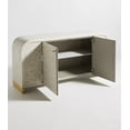 thumbnail image 3 of Waterfall inlay buffet, Bone Inlay sideboard, bone inlay closet, living room buffet, bone inlay cabinet grey, 3 of 6