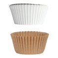 thumbnail image 3 of Papel para Cupcakes JShteea 100 Uds Revestimiento A Prueba Aceite Bandeja para Hornear Envoltorio para Magdalenas blanco, 3 of 7