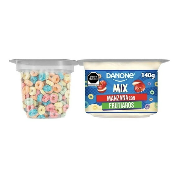 Yoghurt Danone mix sabor manzana con cereal frutiaros 140 g