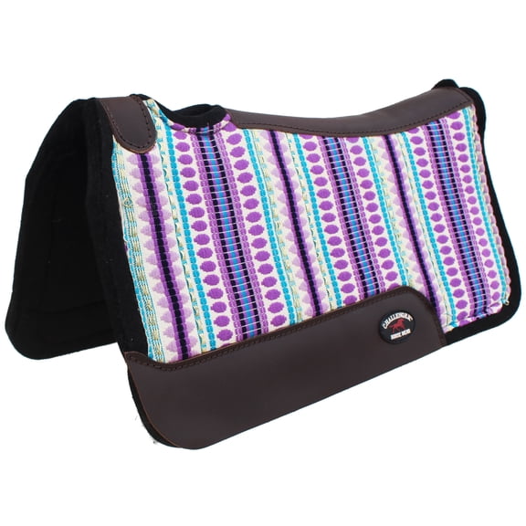 Horse SADDLE PAD  Western Contoured Cotton Fleece Lined Purple 39RT08PR