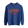 thumbnail image 5 of SUXIAN Boys Long Sleeve Crewneck Print Sweatshirt Soft Lined Thermal Pullover Top for Kids Winter Holiday Casual Wear with Boys Sweatshirts #2_Navy 3-4 Years, 5 of 5
