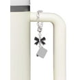 thumbnail image 3 of Delight Jewelry Silvertone Book - Silvertone Black Bow Charm Accessory for Tumblers and Thermal Cups, 3 of 4