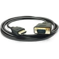 thumbnail image 1 of Construction Durable : Câble Convertisseur HDMI vers VGA, Longueur de 6 Pieds, Supporte une Résolution Complète de 1080P, Puce IC Intégrée pour Signal Direct, 1 of 5