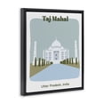 thumbnail image 3 of Stupell Industries Modern Taj Mahal Architecture Black Floating Frame Canvas Art, 17 x 21, by Regina Moore, 3 of 8