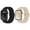 Black, Cream, variant on 2 Pack Woven Stretchy Bands for Apple Watch 38/40/41/42mm(Series 10) Men & Women- Black, Cream