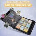 thumbnail image 4 of Carpeta de colección de juegos Advancent con clip para tarjetas Almacenamiento y organización del hogar azul, 4 of 6