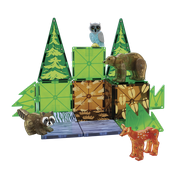 MAGNA-TILES Forest Animals 25-Piece Magnetic Construction Set, The ORIGINAL Magnetic Building Brand