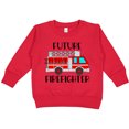 thumbnail image 2 of Inktastic Future Firefighter Red Fire Truck Engine Toddler Sweatshirt, 2 of 4