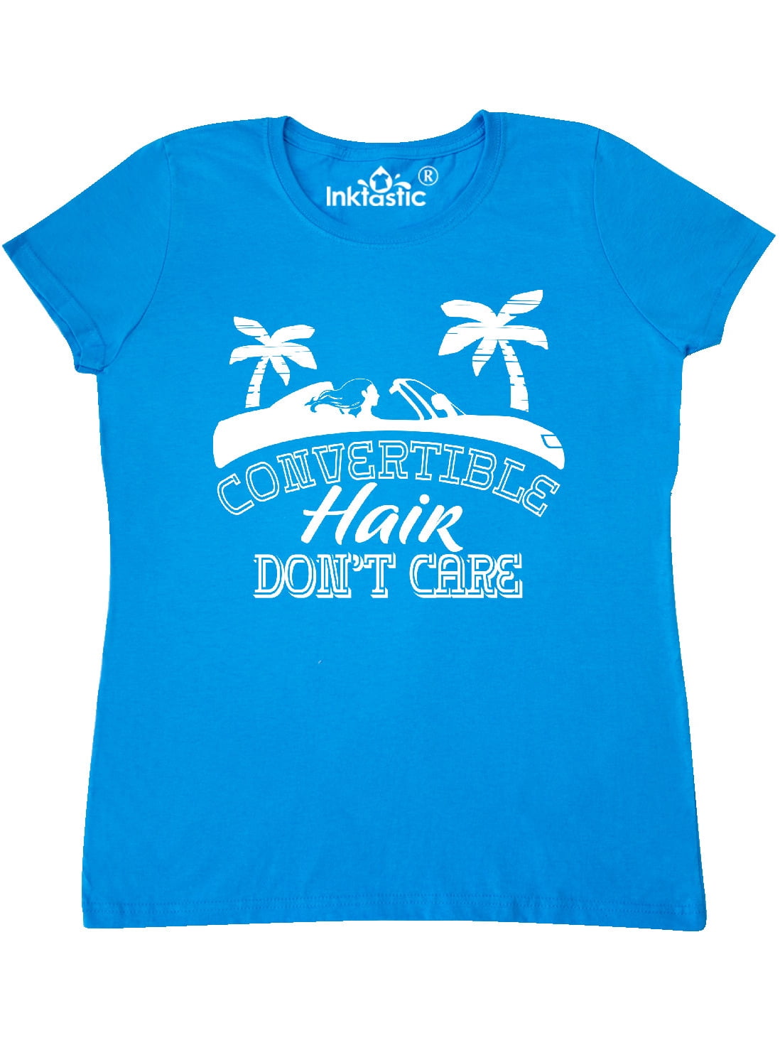 inktastic Convertible Hair Dont Care with Brown Hair and Blue Toddler T-Shirt