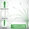 thumbnail image 5 of Anley 20 Pack 48" Reflective Driveway Markers, Snow Stakes with Fiberglass Pole & Hammer Cap (1/4" Dia, Green), 5 of 7