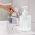 thumbnail image 5 of Ginger Lily Farms Foaming Soap Dispenser, Refillable Plastic Pump Bottles for Liquid Hand Soap, 15 oz. Clear Bottle with White Pump, 2-Pack, 5 of 6