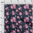 thumbnail image 2 of oneOone Rayon Blue Fabric Florals Craft Projects Decor Fabric Printed By The Yard 56 Inch Wide, 2 of 5