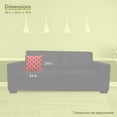 thumbnail image 3 of Majestic Home Goods Pillow 24x24 Links Coral, 3 of 4