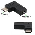 thumbnail image 2 of Universal Micro USB 5Pin to Type-C Adapter Female to Male Converter for Tablet Phones Support Charge Data Transmission, 2 of 4