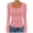 Pink, variant on LIWENLI Womens Long Sleeve Shirts Fall Henley Tops Soft Ribbed Knit Button Up Slim Fitted T-Shirts (Pink,XXL)