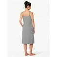 thumbnail image 2 of Joyspun Women’s Cotton Blend Pleated Neck Sleeveless Midi Nightgown, Sizes S to 5X, 2 of 5
