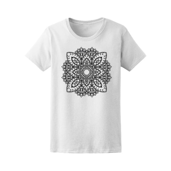 Beautiful Floral Tribal Mandala Tee Women's -Image by Shutterstock