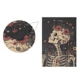 thumbnail image 5 of Yayeee Garden Flag 12" x 18" Double Sided Outdoor Yard Lawn Holiday Decorations, Skeleton with Flowers Pattern, 5 of 6