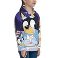 thumbnail image 3 of Johaoi Bluey Pattern Teen Pullover Hoodie Sweatshirts,Long Sleeve Pullover Casual Hooded Sweatshirt for Youth-Large, 3 of 6