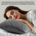 thumbnail image 4 of Puredown Memory Foam Pillows King Size Set of 2，Temperature Regulating Reversible Cooling Pillow for Sleeping, 2 pack Adjustable Cube Pillow for Side Sleepers, Back, Stomach, Hot Sleepers, Black, 4 of 8