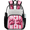 Multicolor 3, variant on Jiaoprinted Pink Paw Prints Clear Backpack for Stadium Events, Striped Transparent Plastic Bag for Games, Security Checks, Festivals, Concerts