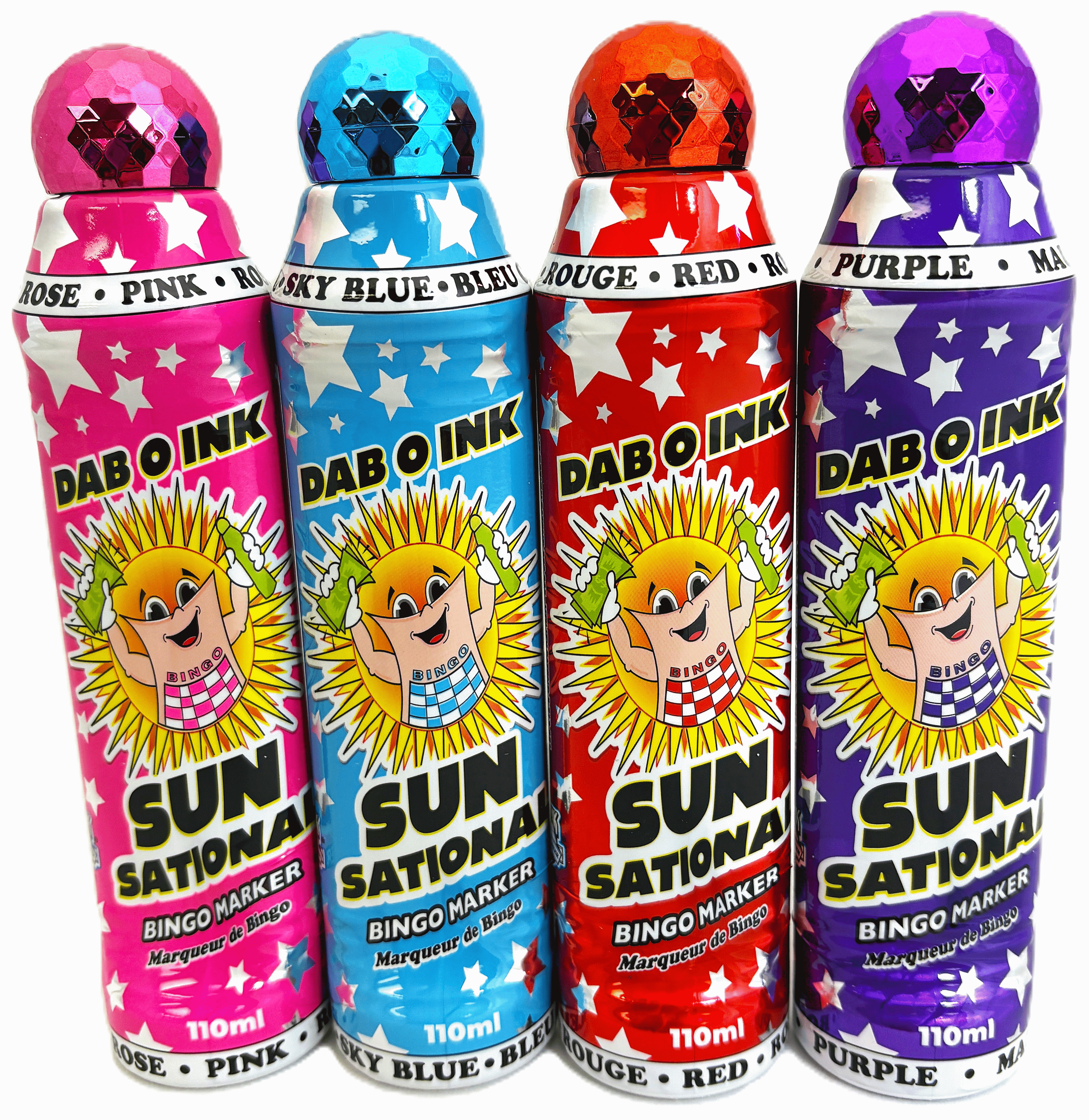 Super Bright Red Bingo Daubers - One Dozen 3oz Bottles | Blacklight Reactive Ink