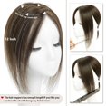thumbnail image 2 of Toppers Aimeolyn para mujer, cabello humano real, sin flequillo, P4/10, 2 of 7