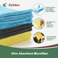 thumbnail image 4 of Eyliden Microfiber Cleaning Cloths Pads, Absorbent, Streak Free, Reusable and Washable, 30 Count, 3 Pack, 4 of 7