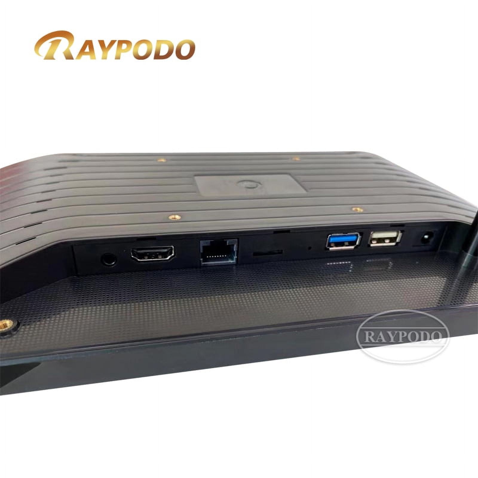 Raypodo 10.1" Android Digital Signage Tablet with Google Play, Wall Mount, and Touch Screen for Commercial Use