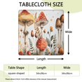 thumbnail image 2 of Red Mushroom Flower White Pattern Square Fitted Tablecloth with Elastic Edge,Square Table Cover,Washable Elastic Table Cover for Home Kitchen Party Decor 34"x34", 2 of 6