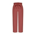 thumbnail image 6 of Mlzmgr Wide Leg Pants for Women Wide Leg Drawstring Elastic Waist Pants Loose Comfy Casual Trousers, 6 of 6