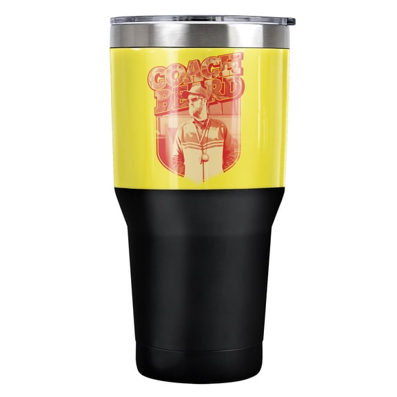 Ted Lasso Official Coach Beard 30 oz Travel Tumbler, Stainless Steel, Vacuum Insulated with Leak Resistant Slide-Lock Lid