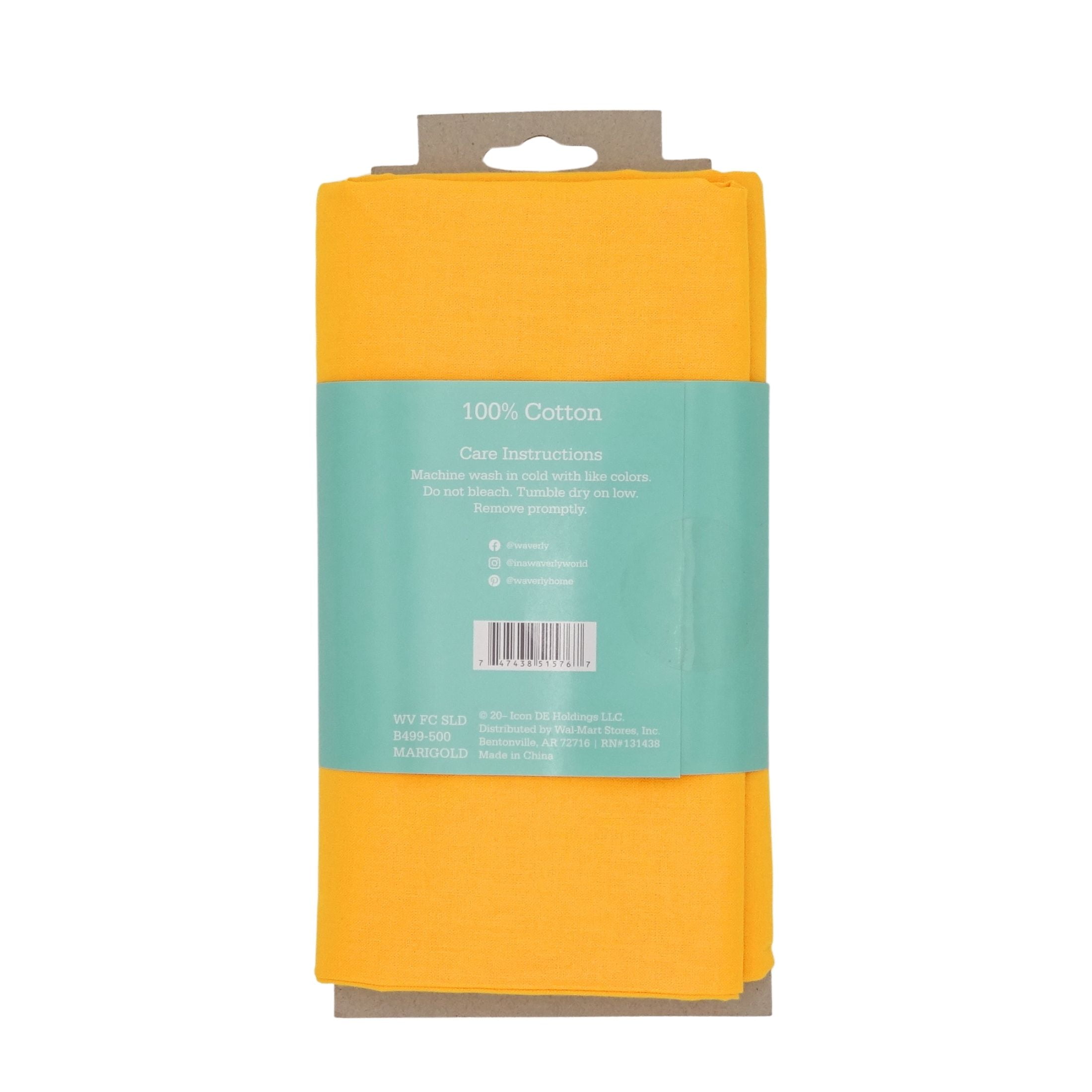 Waverly Inspirations 2 Yard Cut 100% Cotton Solid Fabric, Marigold, 44" Wide for Quilting & Sewing