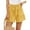 Yellow, variant on GZWYHT Palazzo Pants Ruffle Shorts Women's Wide Leg Shorts Without Pockets Lightweight High Waisted Adjustable Tie Knot Loose Summer Cute Trousers Features: Shorts for Women Lounge Pants Women Pink S