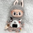 thumbnail image 5 of Ropa para muñecas de peluche en miniatura de 17 cm, accesorios, muñecas Labubu Idol, monos con forma de donut, ropa, regalo para niños, correa, pantalones Labubu, 5 of 5