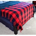 thumbnail image 5 of Blankets - Buffalo Plaid Throw Blanket - Decorative Classic Blanket - Comfortable and Ultra-Soft - Lightweight & Indoor Outdoor Blanket - (black/red), 5 of 5