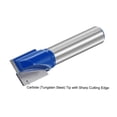 thumbnail image 3 of Unique Bargains 12mm Dia 8mm Shank Bottom Cleaning Router Bit 2 Flutes Carbide Tipped Cutter Uncoated for Woodworking, 3 of 5