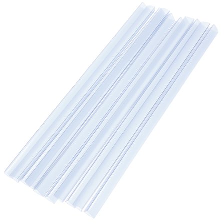 GOOHOCHY Loose Leaf Binder Clips Transparent White 20Pcs