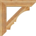 thumbnail image 3 of Ekena Millwork 6"W x 34"D x 34"H Balboa Slat Rough Sawn Bracket, Western Red Cedar, 3 of 4