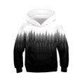thumbnail image 4 of ZHOGXU Boys Patchwork Gradient Hooded Sweatshirt Long Sleeve Pullover Hoodie With Pocket For Kids Cool Outdoor Play Wear,Black1,8-9 Years, 4 of 5